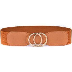 Women’s Elastic Stretch Wide Waist Belts Orange